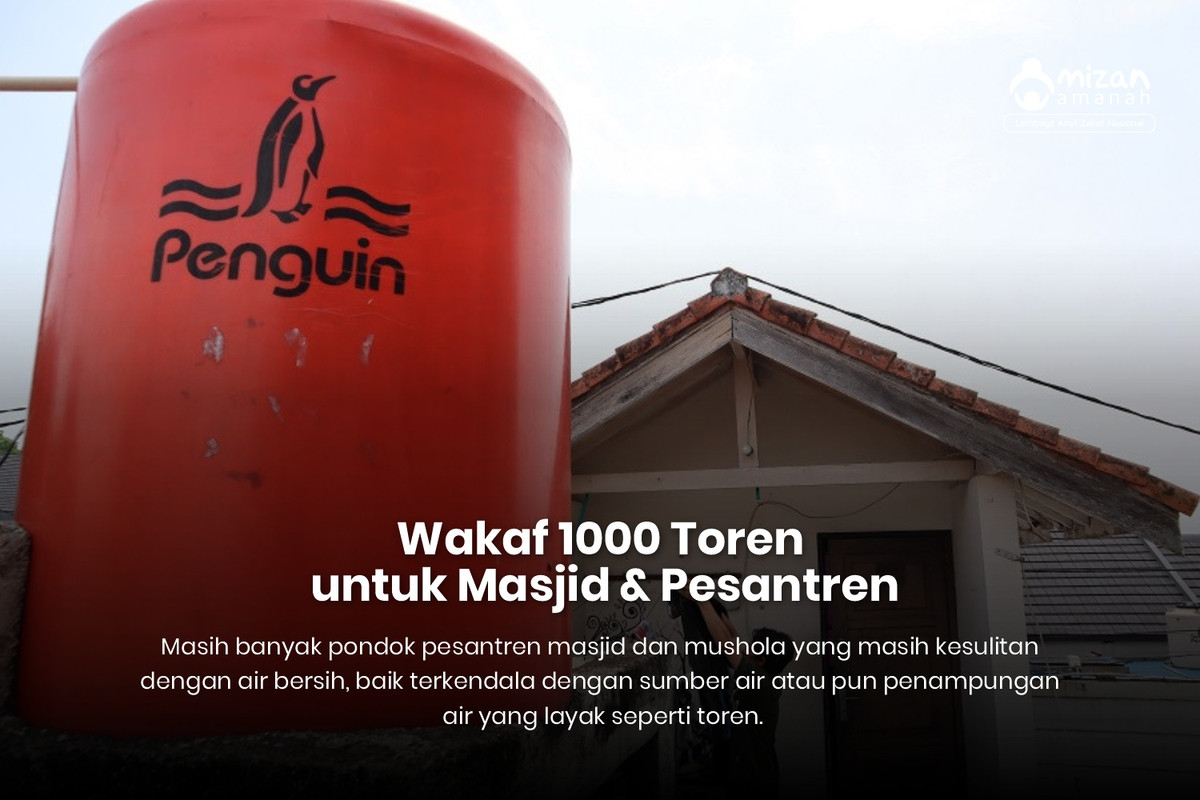 100 Toren untuk Pesantren, Masjid, dan Mushola di Indonesia